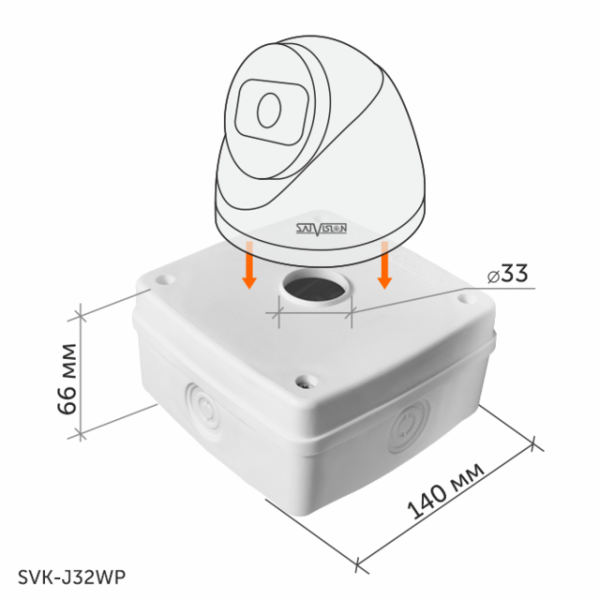SVK-J32WP монтажная коробка белая