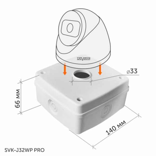 SVK-J32WP PRO монтажная коробка белая